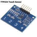 4 CHANNEL TTP229 Touch Sensor Module TTP229 Touch Sensor Module 4 Channel Digital Capacitive Touch Switches TTP229 Module. 