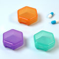 Portable Small Pill Box Daily Diamond Shaped Pill Organizer Travel Pocket Case NOVO.