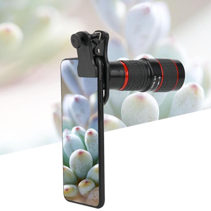 20X%20Long%20Zoom%20Telephoto%20Lens%20With%20Clip%20For%20Smart%20Phone%20Tablet%20Pc%20Black%20-%20Image%203