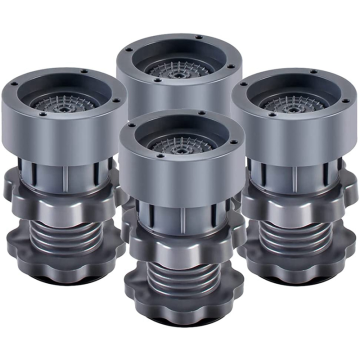 3X Washing Machine Foot Pads Support Adjustable Highly Non- Mat Anti Vibration Feet Pad for Washer and Dryer