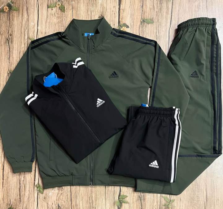 Premium Adidas Tracksuit Set for Men by Shirtology Black