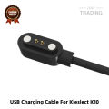 Kieslect K10 Magnetic Charging Cable 2 Pin High Quality USB Charger Cable USB Charging Cable Dock Bracelet Charger for Kieslect K10 Smart Watch. 