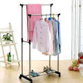 Stainless Steel Portable Cloth Rack Double Pole. 
