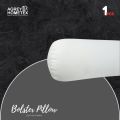 Exclusive Fiber Bolster Pillow, Cotton Fabric, White (22"X24"), 1 Pcs. 