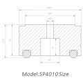 ICQURBT 12Pcs 40X20mm Aluminum HiFi AMP Speaker Isolation Stand Turntable DAC Feet Pad. 