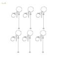Beadable Keychain Bars Students Gift Jewelry Making Durable.