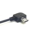 Black Micro USB 5 Pin Male To 3.5mm Female AUX Audio Sync Headphone Adapter Cable Cord 1m. 