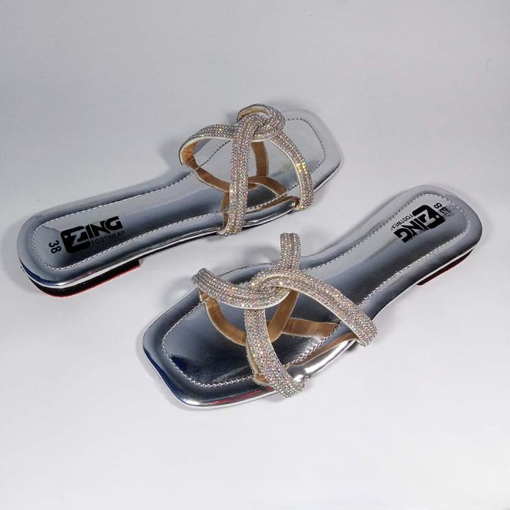 Womens Flat Regular Shoes New Fashionable Ladies Flat Slipper - Main Image