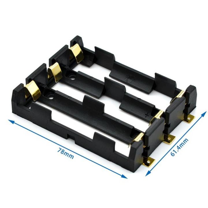 SMT Tip - 18650 Li-Ion Battery Case of 3 Slots
