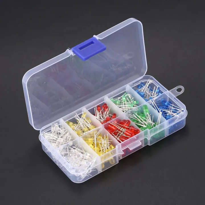 400%20Pcs%203mm%205mm%20LED%20Light%20Diode%20White%20Yellow%20Red%20Blue%20Green%20Assortment%20Kit%20for%20Arduino%20-%20Image%204