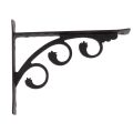 2pcs Black Aluminum Shelf Bracket L Shape European Style Wall Mounted Hanging Angle Bracket Heavy Duty Supporter for Commodity.