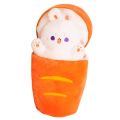 1pc 40/60/80cm Japan Taiyaki Cat Plush Toy Anime Figure Cat Hiding in Cushion Bag Ferry Bunny Carrot Animal Plushie Throw Pillow.