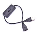 28cm USB Cable with Switch ON/OFF Cable Extension Toggle for USB Lamp USB Fan Demoo. 
