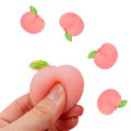【Broad Sunlight shop】3PCS Elastic Peach Creative Pinch Three-Dimensional Cute Girl Heart Pink Ball Squishy Mochi TPR Toy.