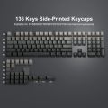 136 Key Polar Day PBT Double Shot Side Print Shine Through Backlit keycaps For MX Mechanical Keyboard 108 96 87 NJ80 84 68 64 61. 