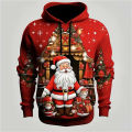 New 3D Santa Claus Xmas printing hoodies kids Xmas Merry Christmas fashion hooded sweatshirts women funny hoodie pullovers tops. 