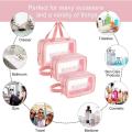 Waterproof Makeup Bag For Women Portable Transparent Cosmetic Organizer Travel Toiletry Storage Pouch. 