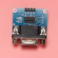 MAX3232 RS232 Serial Port To TTL Converter Module DB9 Connector W/ 4 Jump Cables. 