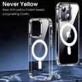 For iPhone 11 Pro Max Anti-Yellow shockproof Soft TPU Hard Back Case Magsafe magnetic charging clear case Back Cover.