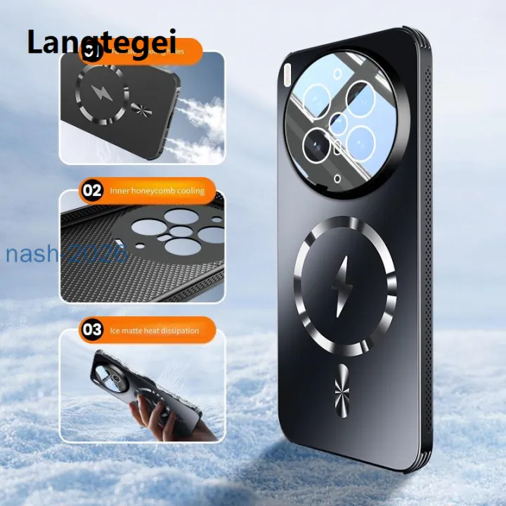 Langtegei%20casing%20for%20vivo%20X300%20Ultra%20vivo%20X300Ultra%20Customization%20Shockproof%20Phone%20case%20Frosted%20backboard%20heat%20dissipation%20magnetic%20suction%20back%20cover%20-%20Image%204