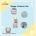 Voltage & Current Protector 63A with Adjustable Protection Settings _ Protects Electrical Equipment from Over-Voltage, Under-Voltage, and Over-Current..