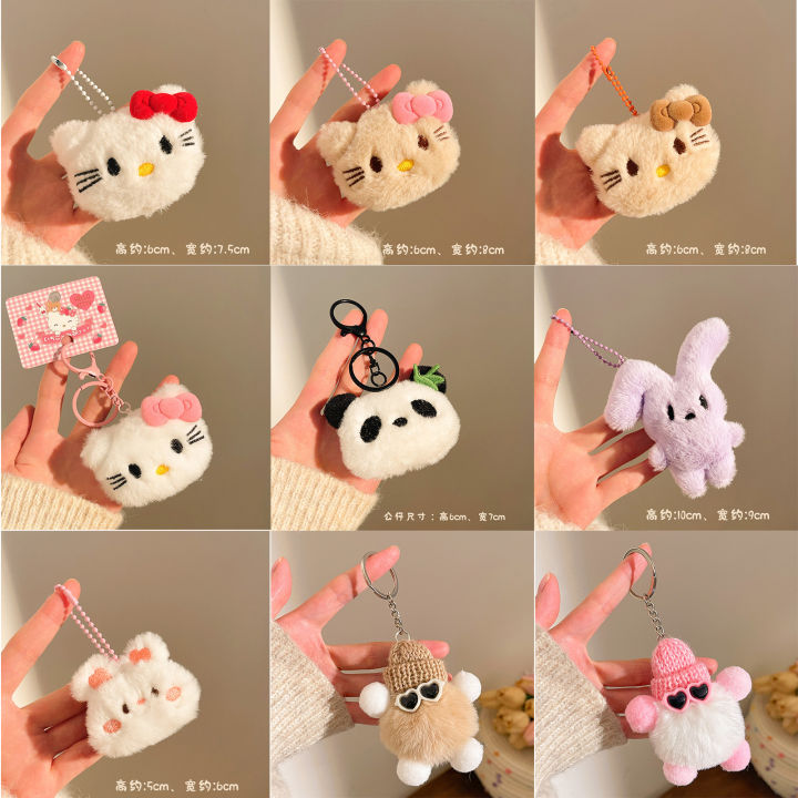 Cute Key Ring Doll Pendant Keychain Bag Key Holder Sanrio Hello Kitty | Bag Charm for Girls-Keyring