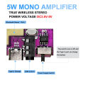 DC 3.5V-5V 5W Bluetooth 5.4 Mono Amplifier Decoder Board MP3 Player TWS 3.5mm AUX Module Receiver DIY Handmade Speaker. 