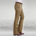 Men Flared Boot Cut Trousers Business Casual Classic British Style Office Comfortable Kahki Black Slim Formal Suit Bottom Pants. 