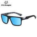 Fox knight new Outdoor sports square sunglasses women men 2023 high quality aesthetic cycling glasses retro mirror shades uv400. 