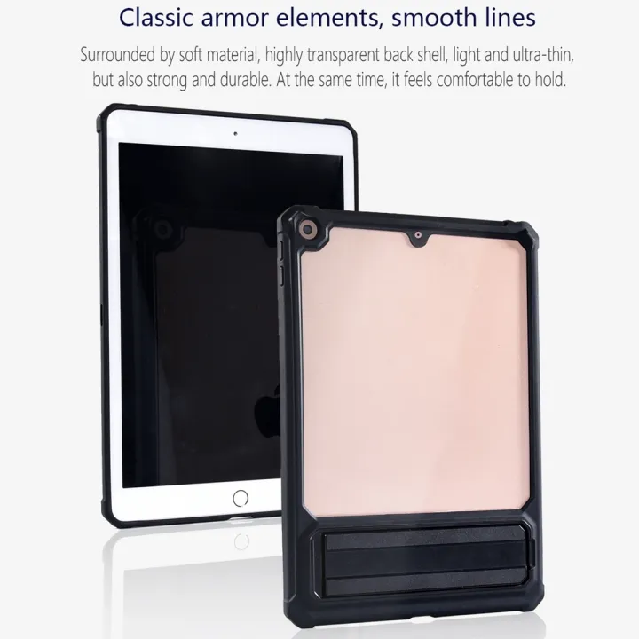 Transparent%20PC%20Hybrid%20TPU%20Tablet%20Case%20with%20Holder%20For%20iPad%2010.2%202021%20/%202020%20-%20Image%203