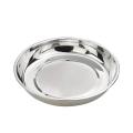 Stainless Steel Dinner Plates with Mirror Finish 24cm [ pack of 1 plate]. 