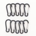 10pcs M6 Color Carabiners Aluminum Alloy Carabiner Spring Snap Clip Hooks Keychain Climbing Carabiner for Keys Camping Tools.