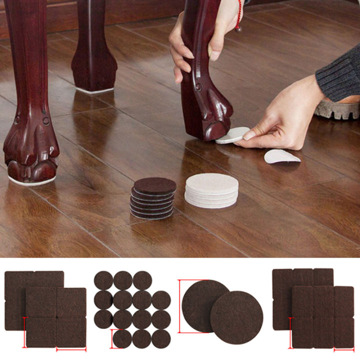 1 Set Chair Table Leg Felt Pads Self Adhesive Floor Scratch Protector Mute Non-slip Feet Mat DIY Furniture Accessories