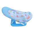 Baby Shower Chair 3 Level Adjustable Anti Slip Frame Cartoon Comfortable Baby Bath Net Chair for Travel. 