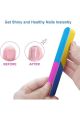 1 Pcs Nail Files Buffer Shiner, Six-Sided Polishing File Nail Tool Polisher, Professional Art Supplies Creative Printing Nail File, Sanding Sand Pedicure Manicure Tool Nail Buffers. 