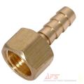 1/4"X 8mm Brass Reducing Female Hose Nipple. 