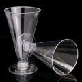 Plastic Cup Clear Square Love Cone Shape Dessert Cup Festival Wedding Decoration Cake Jelly Pudding Tiramisu.
