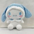 Cute 25Cm Sanrio Anime Plush Toy Cartoon Roll Cinnamoroll Soft Stuffed Plushie Doll Baby Girl Pillow Home Ornament Couple Gift.