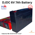 Djdc 6V 7Ah Lead Acid Battery For Rechargeable Fan. 