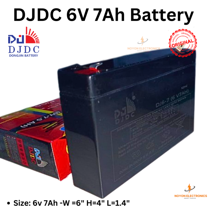 Djdc 6V 7Ah Lead Acid Battery For Rechargeable Fan