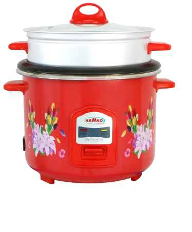 HAMKO Full Body-Rice Cooker Double Pot (Aluminium+Ss) Pot-2.8 Ltr