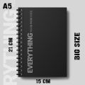 Notebook Typography Minimalist Dark Theme Design Ai Edition Artiqulate Journal Writing Pad K688. 