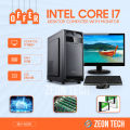 Intel Core i7 RAM 8GB SSD 240GB Graphics 2GB Built in Gaming PC 64 Bit And 'Monitor 17 inch' New Full Desktop Computer.