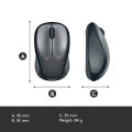 Logitech M235 Wireless Mouse, 2.4 GHz with USB Unifying Receiver, 1000 DPI Optical Tracking, 12 Month Life Battery, PC / Mac / Laptop. 