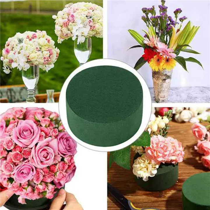 TWEXQNY%2030Pcs%20Wedding%20Aisle%20DIY%20Craft%20Floral%20Arrangement%20Water-Absorbing%20Home%20Garden%20Green%20Flower%20Foam%20Fresh-Keeping%20Round%20Brick%20-%20Image%207