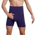 Men Breathable High Waist Boxer Shorts Compression Panties Cotton Breathable Open Crotch Trunks.