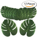 12pcs Artificial Tropical Palm Leaves for Hawaiian Summer Luau Jungle Party Decoration Wedding Party Table Runner Placemat Leaf. 