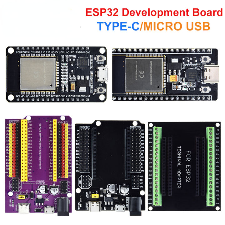 ESP32 Development Board TYPE-C/MICRO USB CP2102 WiFi+Bluetooth Dual ...