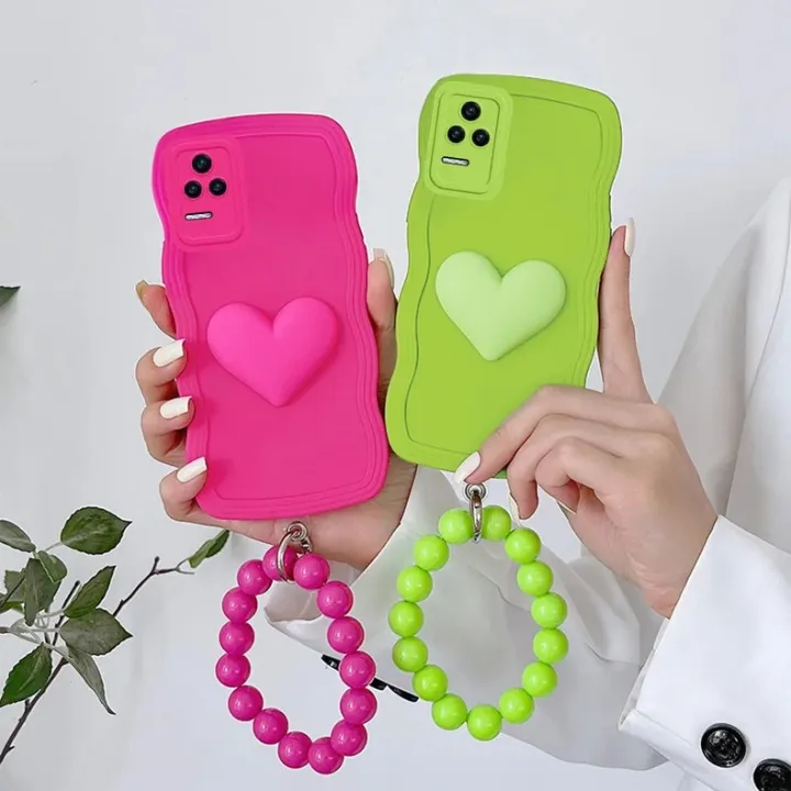 Pearl%20Bracelet%20Waves%20Case%20For%20Poco%20X5%20X4%20GT%20F3%20F5%20Pro%20X5%20Pro%20M4%205G%20Xiaomi%2012T%2011T%20X3%20Nfc%20Rosered%20Heart%20Cover%20-%20Image%204