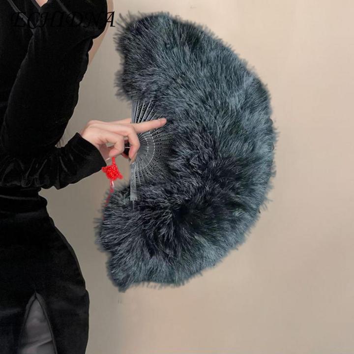 Folding%20Feather%20Fan%20Exquisite%20Champagne%20Fan%20with%20Tassels%20Elegant%20Handheld%20Feather%20Fan%20for%20Luxurious%20Events%20Photo%20Prop%20Fan%20-%20Image%208